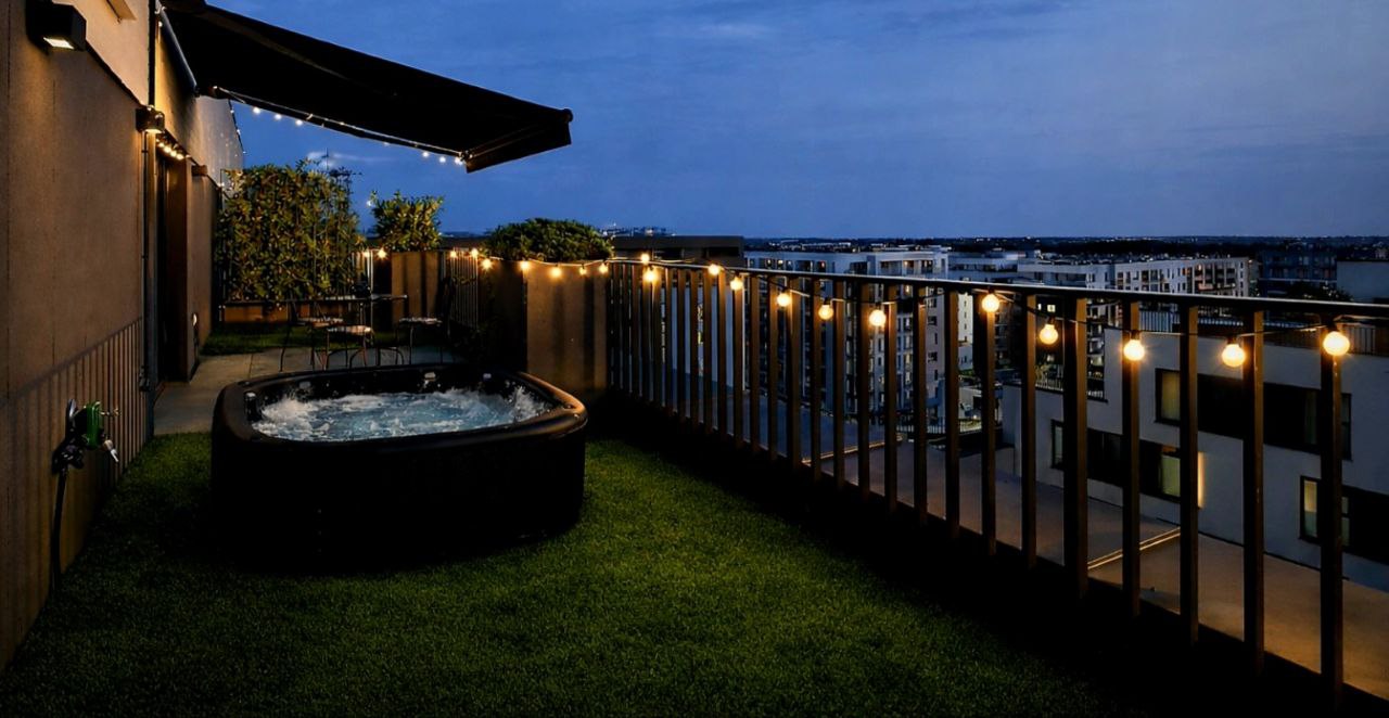 Premium Apartament z Jacuzzi i Tarasem – Poznań Świerzawska | Idealny na Weekend